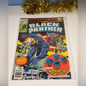 Marvel Black Panther Comic with Blue and Green Cover